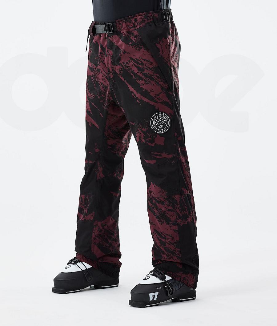 Pantalones De Esquí Dope Blizzard 2021 Paint Hombre Burdeos | ESUT2632