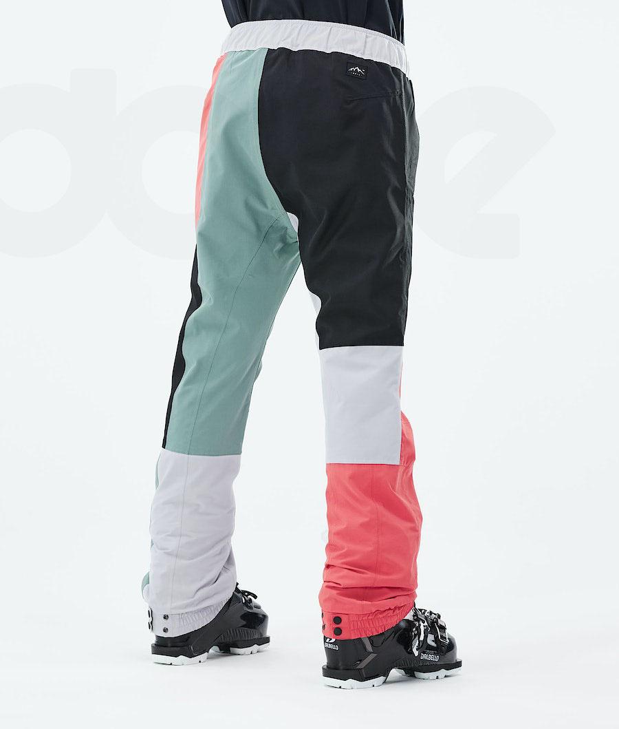 Pantalones De Esquí Dope Blizzard LE W Limited Edition Patchwork Mujer Naranjas | ESVD3299