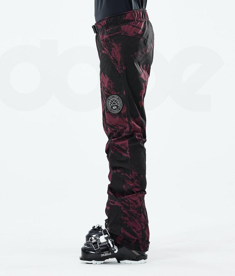 Pantalones De Esquí Dope Blizzard W 2021 Paint Mujer Burdeos | ESIS3314