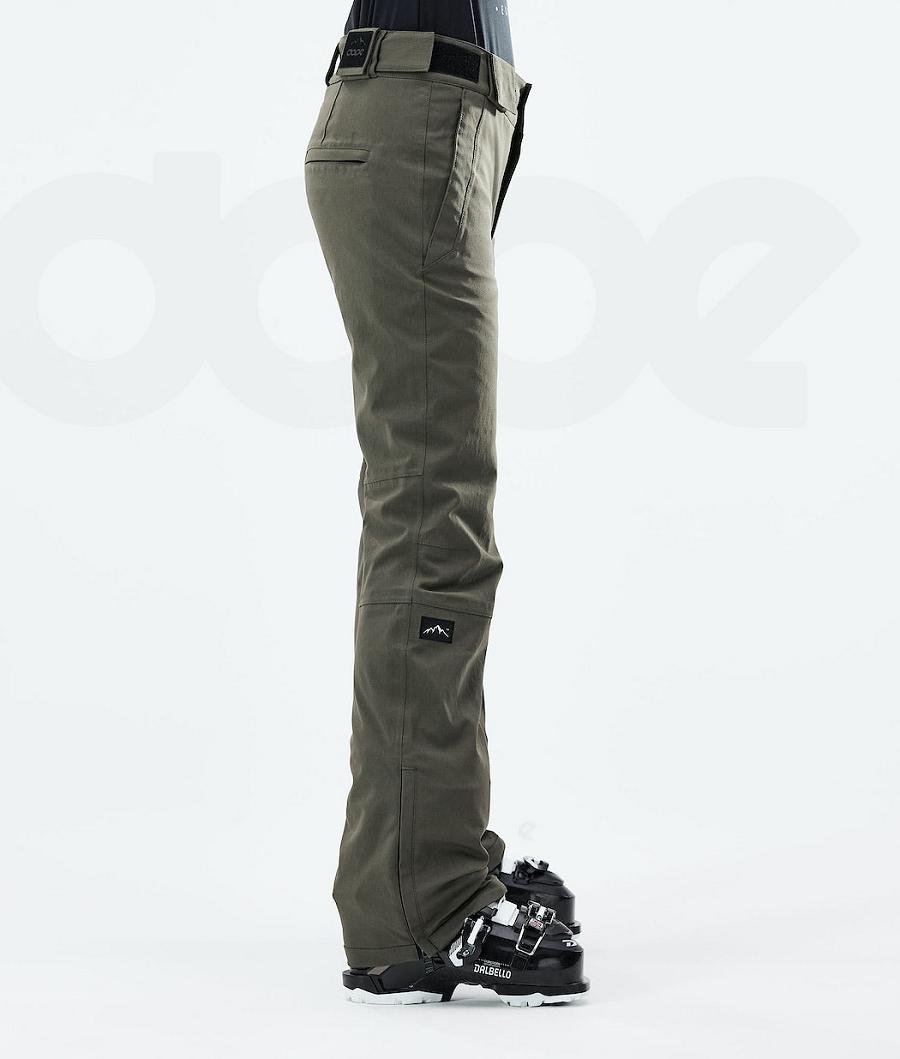 Pantalones De Esquí Dope Con W 2021 Mujer Verde Oliva Verde | ESCE3326