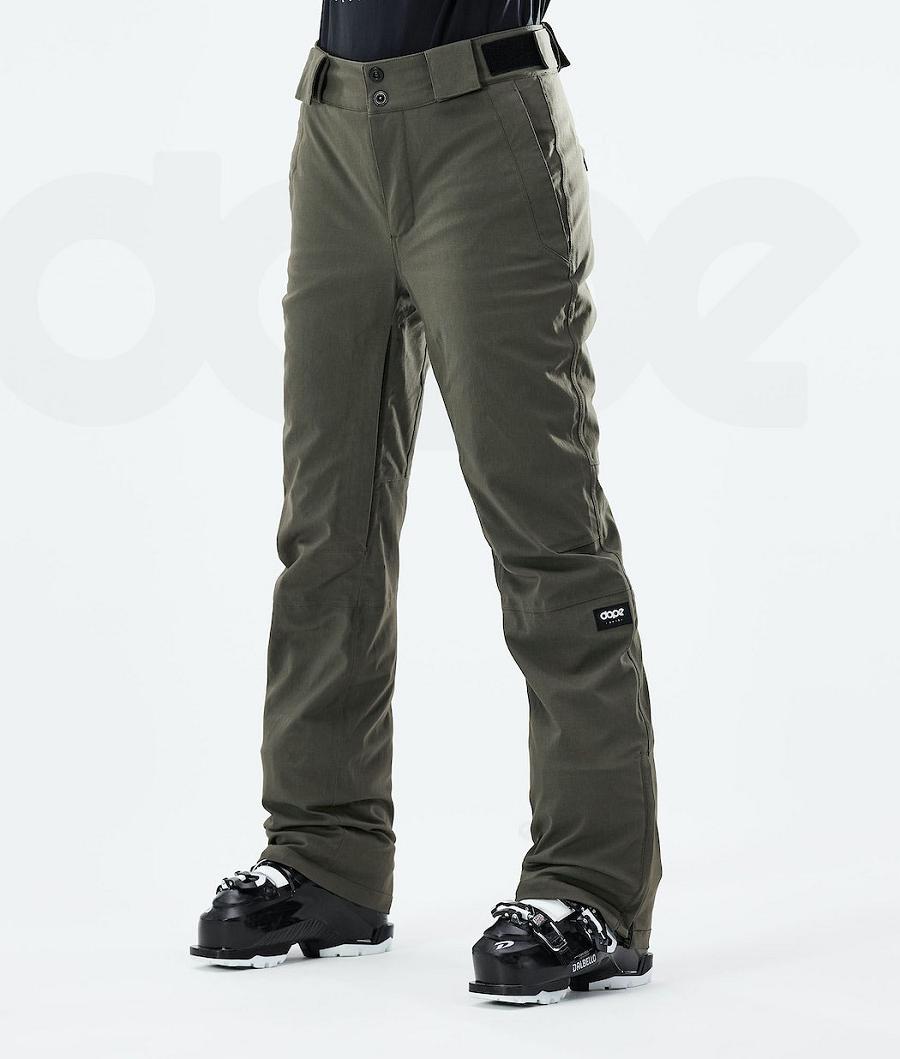 Pantalones De Esquí Dope Con W 2021 Mujer Verde Oliva Verde | ESCE3326