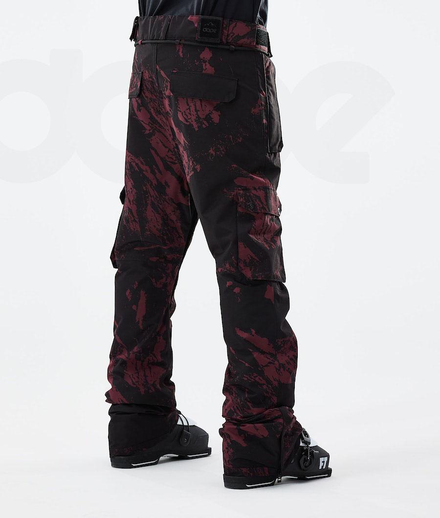 Pantalones De Esquí Dope Iconic 2021 Paint Hombre Burdeos | ESEX2654