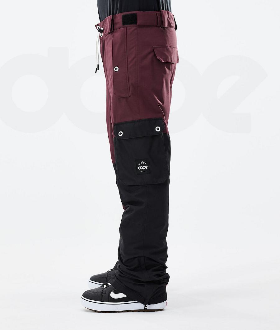 Pantalones Snowboard Dope Adept 2021 Hombre Burdeos Negras | ESCE2538