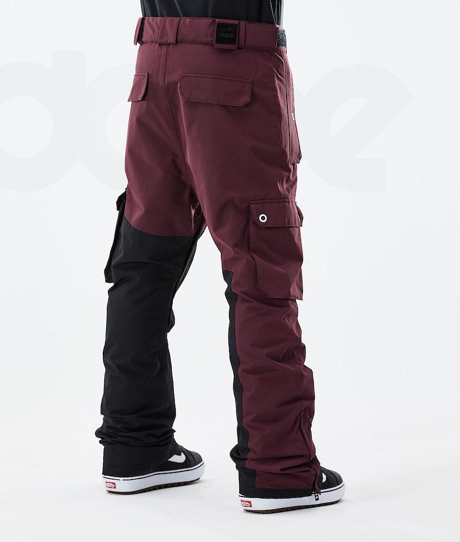 Pantalones Snowboard Dope Adept 2021 Hombre Burdeos Negras | ESCE2538