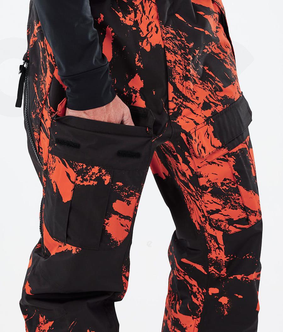 Pantalones Snowboard Dope Antek Paint Hombre Naranjas | ESIS2552