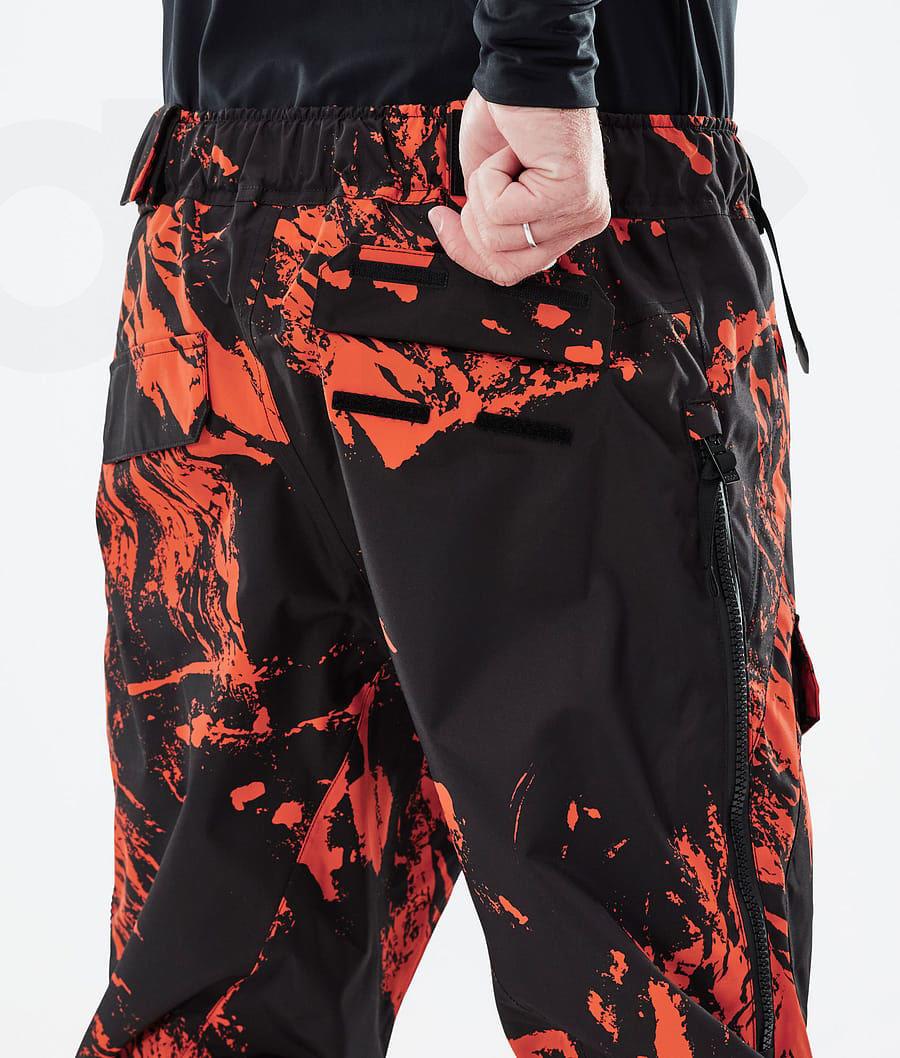 Pantalones Snowboard Dope Antek Paint Hombre Naranjas | ESIS2552