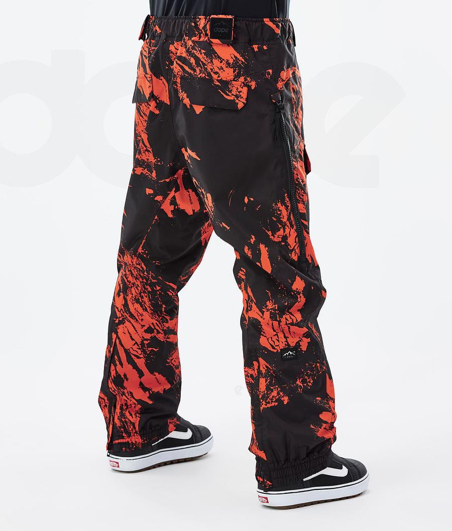 Pantalones Snowboard Dope Antek Paint Hombre Naranjas | ESIS2552