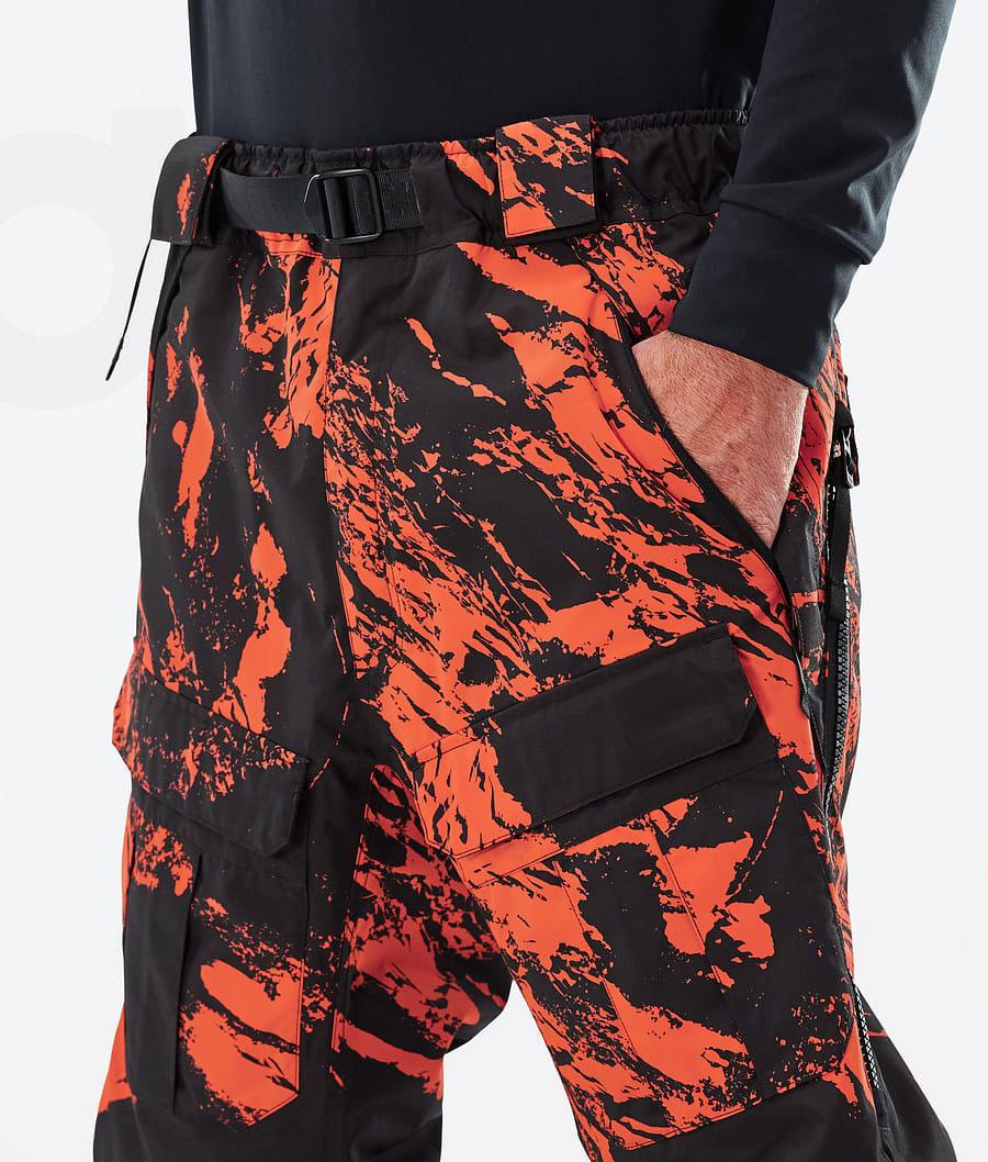 Pantalones Snowboard Dope Antek Paint Hombre Naranjas | ESIS2552