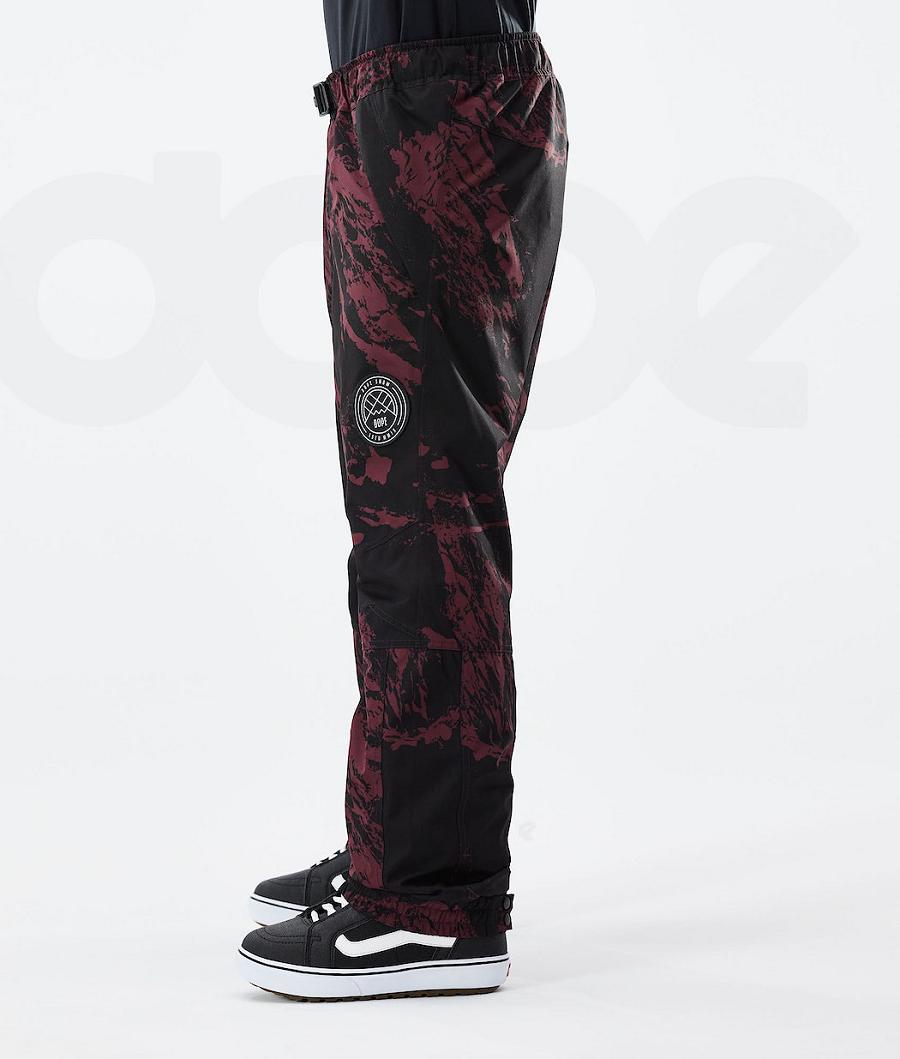 Pantalones Snowboard Dope Blizzard 2021 Paint Hombre Burdeos | ESJJ2569