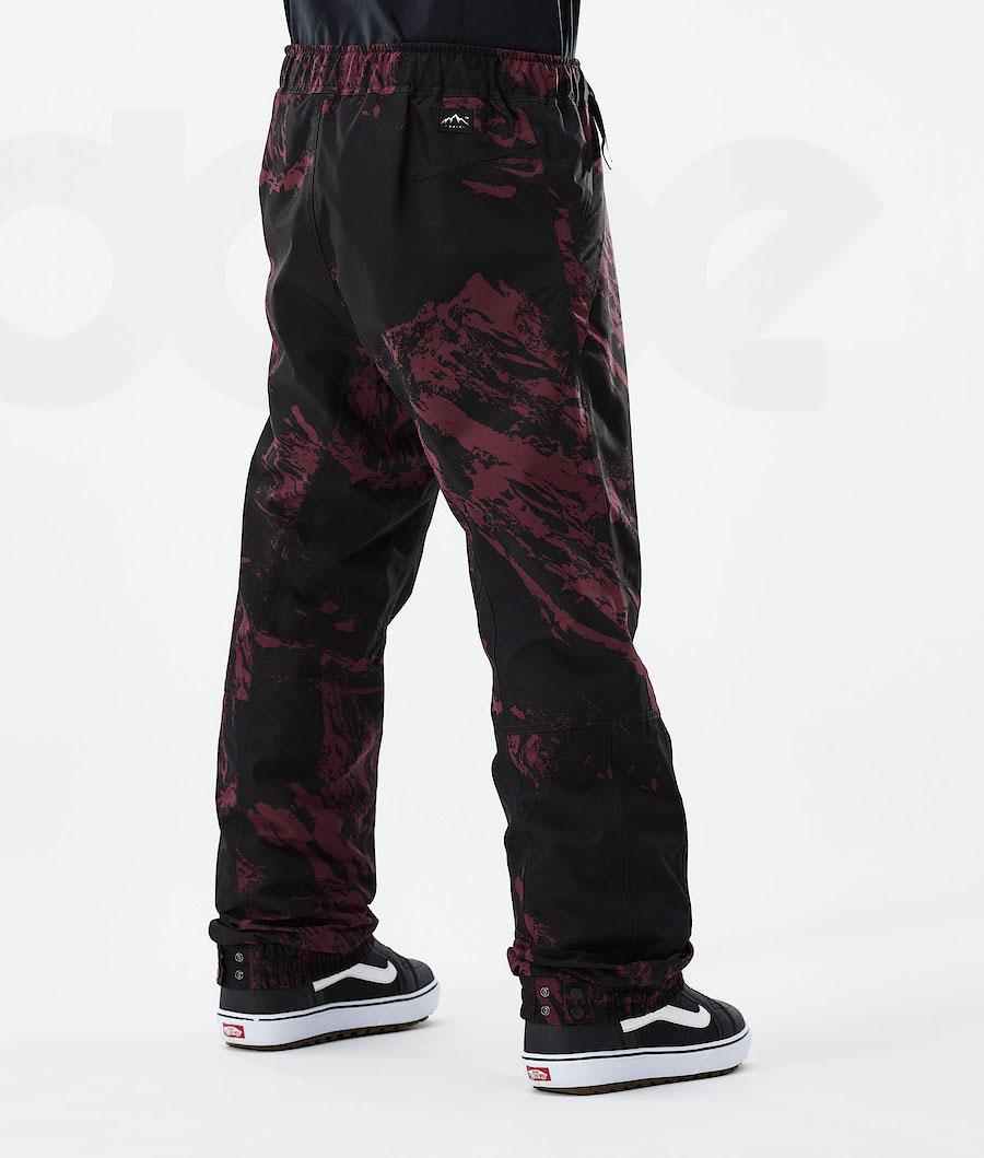 Pantalones Snowboard Dope Blizzard 2021 Paint Hombre Burdeos | ESJJ2569