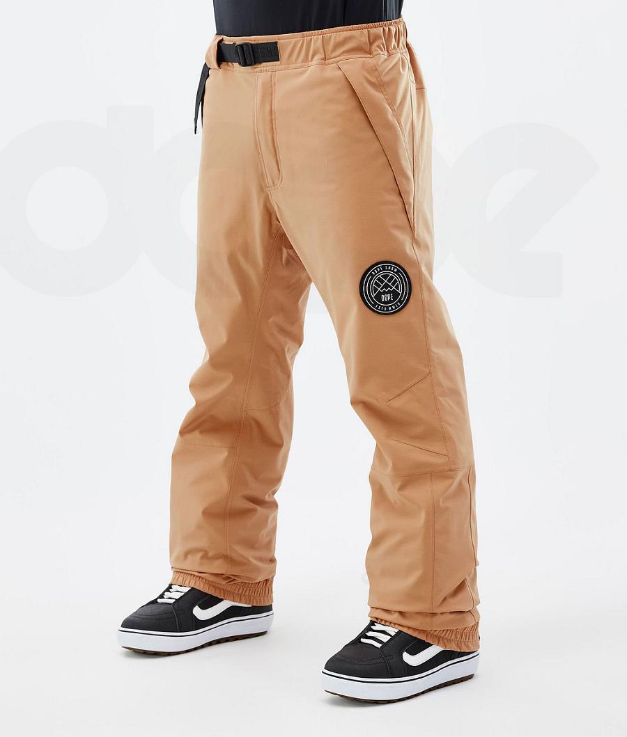 Pantalones Snowboard Dope Blizzard Hombre Kaki Amarillo | ESEX2557