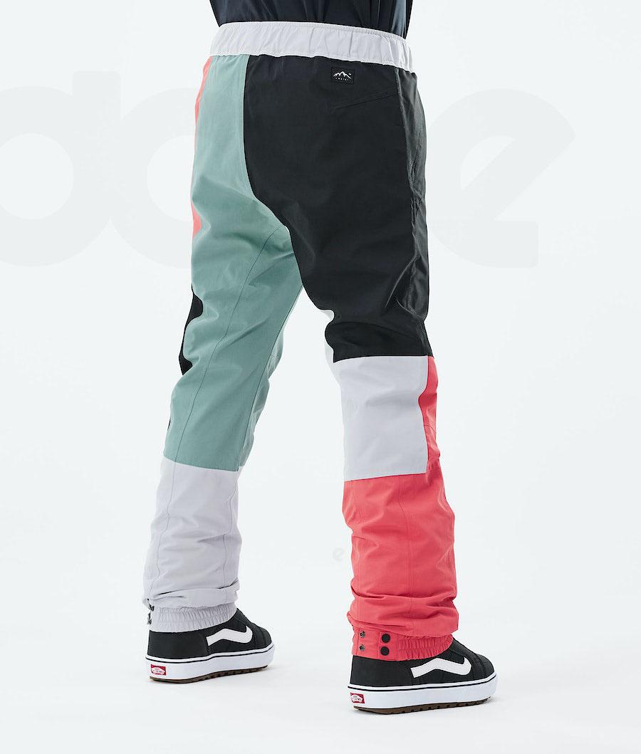 Pantalones Snowboard Dope Blizzard LE W Limited Edition Patchwork Mujer Rosas Verde | ESJJ3234