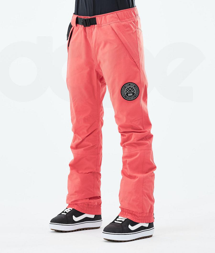 Pantalones Snowboard Dope Blizzard W 2021 Mujer Rojas | ESTV3246