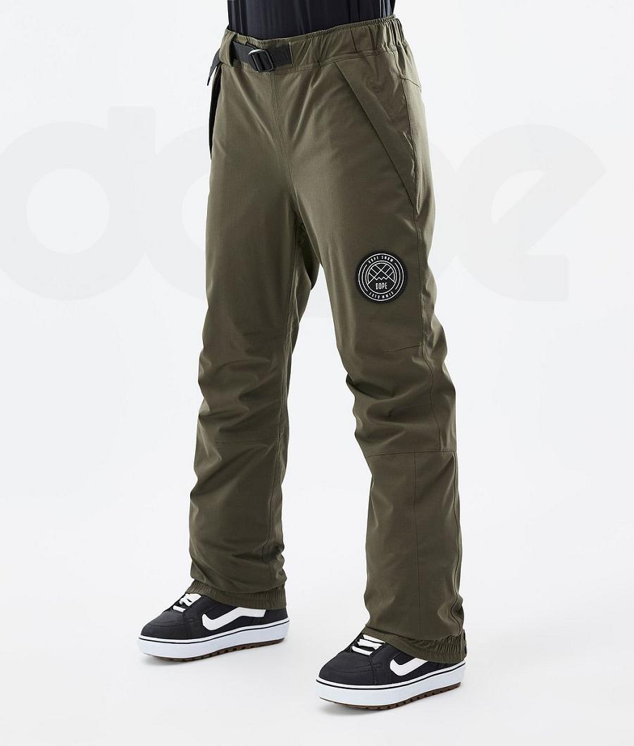 Pantalones Snowboard Dope Blizzard W Mujer Verde Oliva Verde | ESFM3237