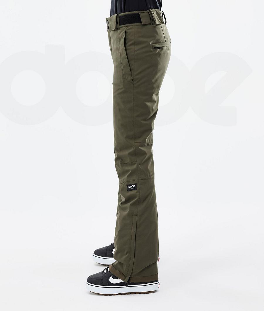 Pantalones Snowboard Dope Con W Mujer Verde Oliva Verde | ESCE3255