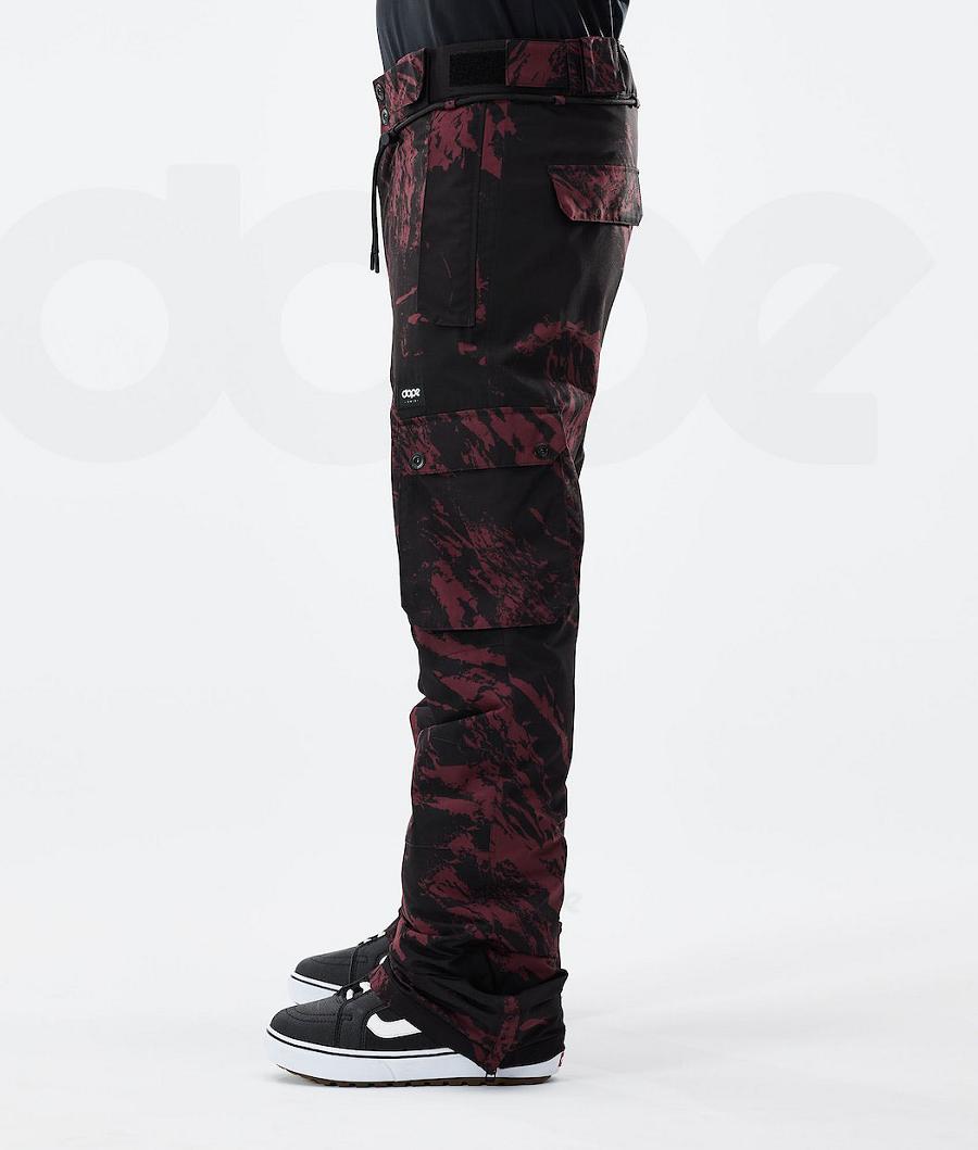 Pantalones Snowboard Dope Iconic 2021 Paint Hombre Burdeos | ESXF2591