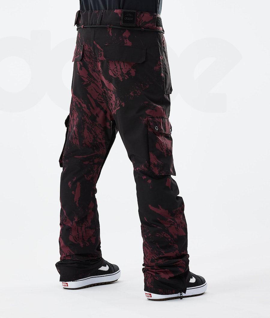 Pantalones Snowboard Dope Iconic 2021 Paint Hombre Burdeos | ESXF2591