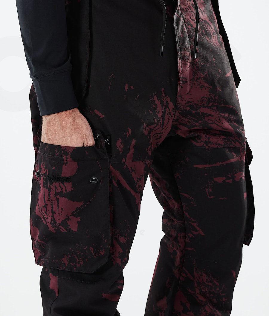 Pantalones Snowboard Dope Iconic 2021 Paint Hombre Burdeos | ESXF2591