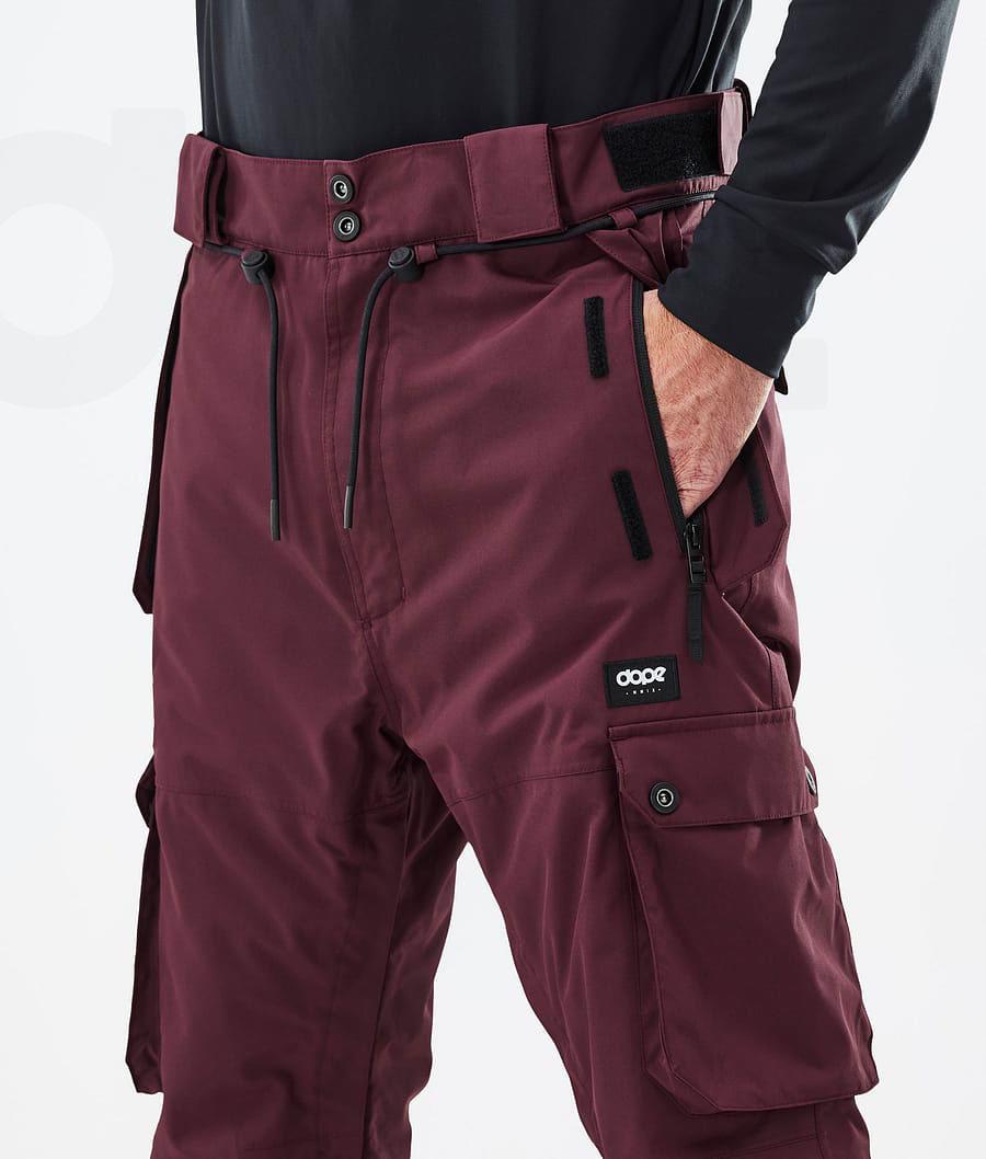 Pantalones Snowboard Dope Iconic Don Hombre Burdeos | ESLH2593