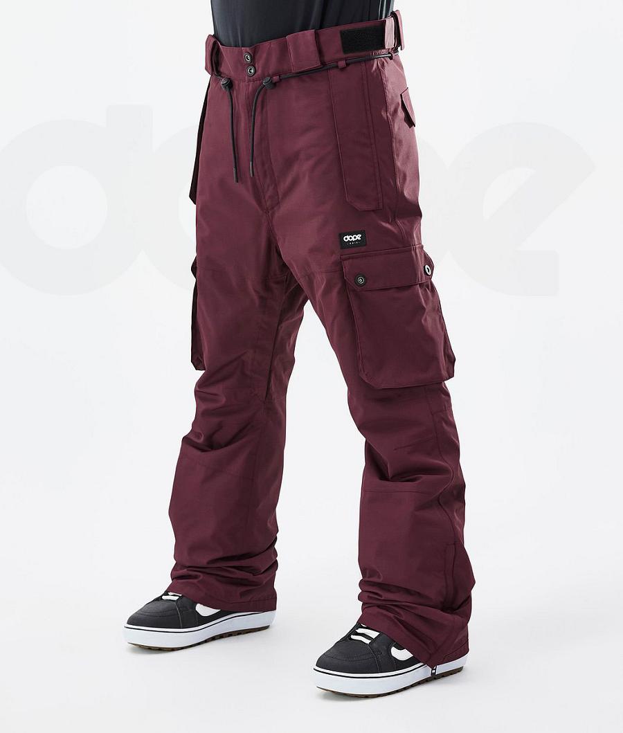 Pantalones Snowboard Dope Iconic Don Hombre Burdeos | ESLH2593