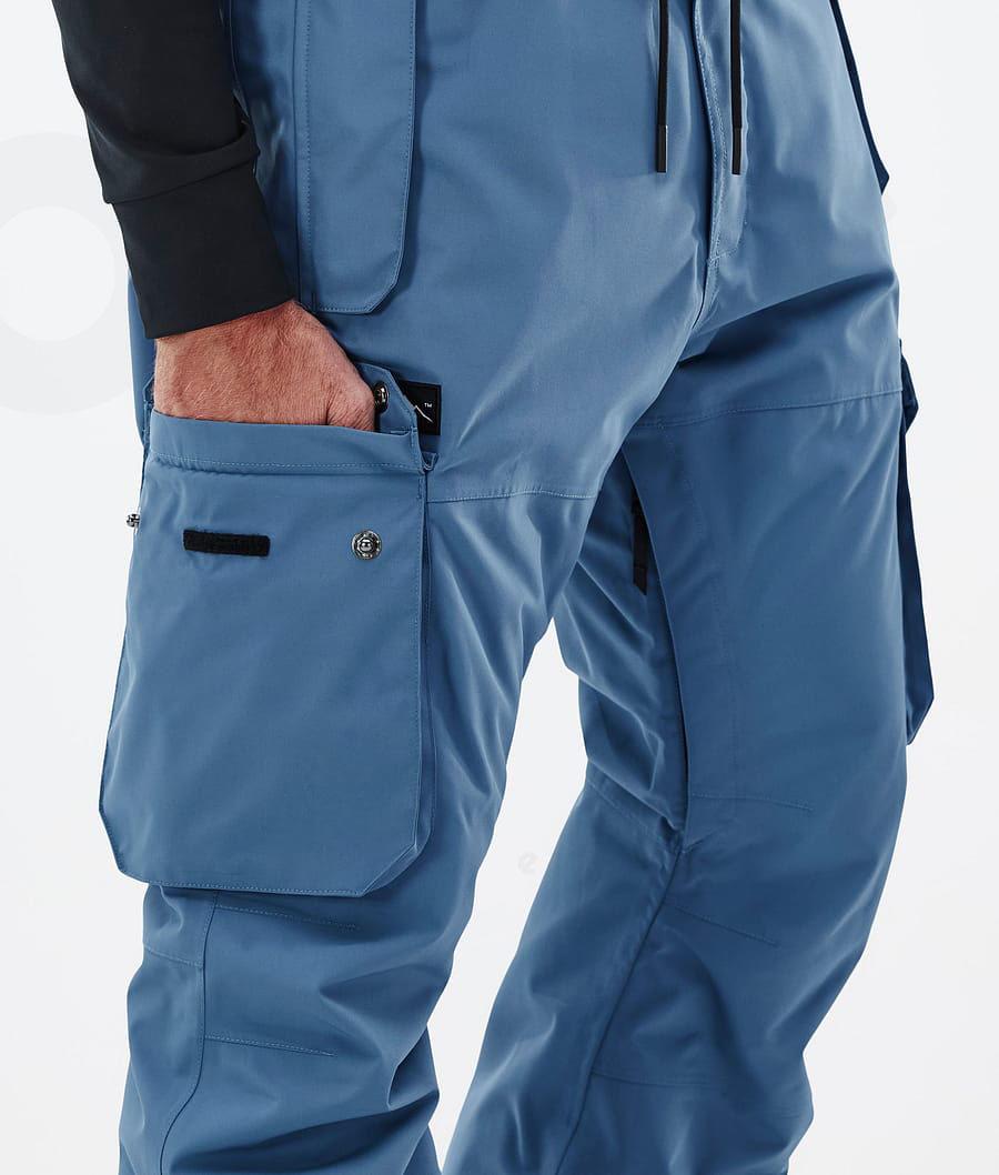 Pantalones Snowboard Dope Iconic Hombre Azules Gris | ESAP2575