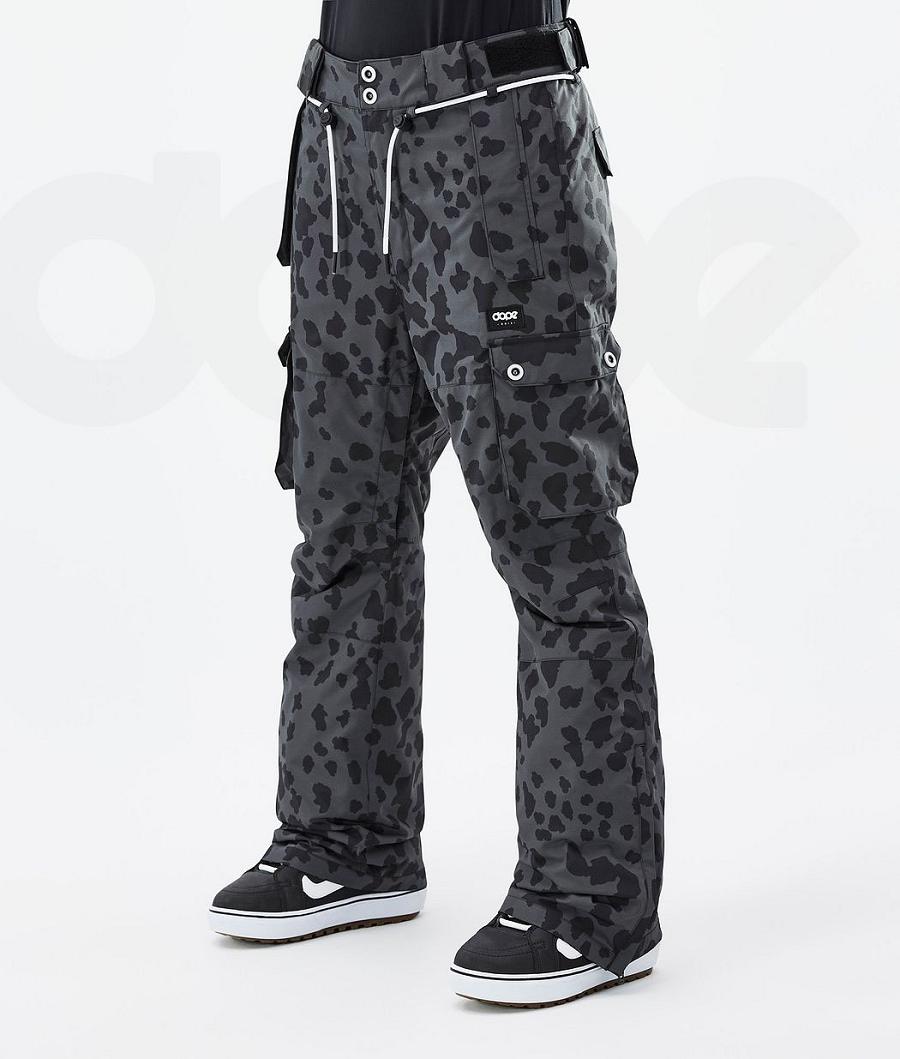 Pantalones Snowboard Dope Iconic W Dots Mujer Negras | ESPQ3286