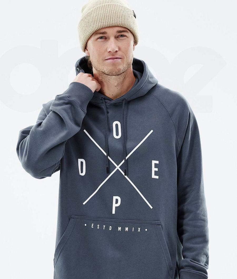 Sudadera Con Capucha Dope Common 2X-Up Hombre Azules | ESSO3000