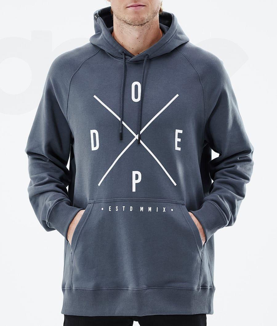 Sudadera Con Capucha Dope Common 2X-Up Hombre Azules | ESSO3000