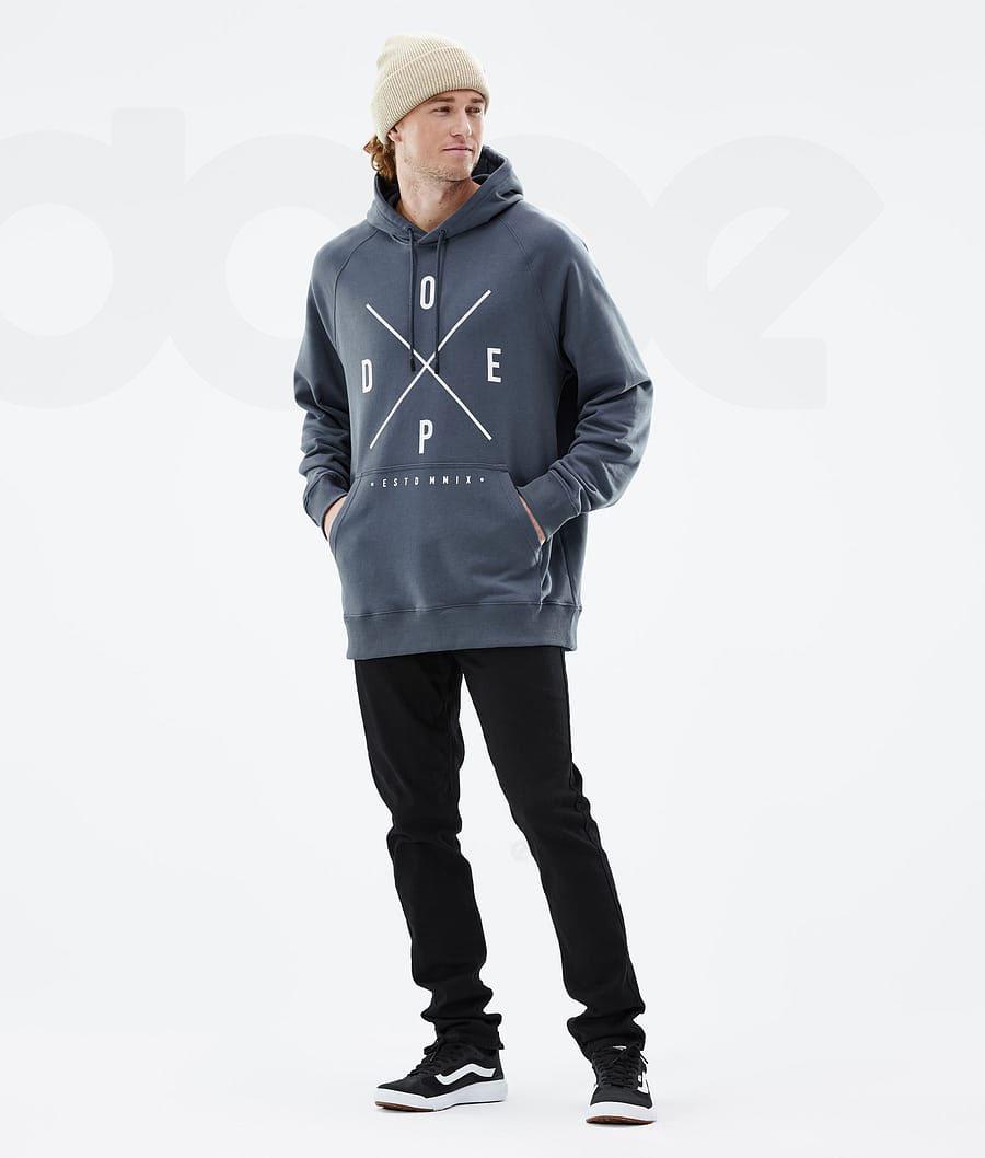 Sudadera Con Capucha Dope Common 2X-Up Hombre Azules | ESSO3000