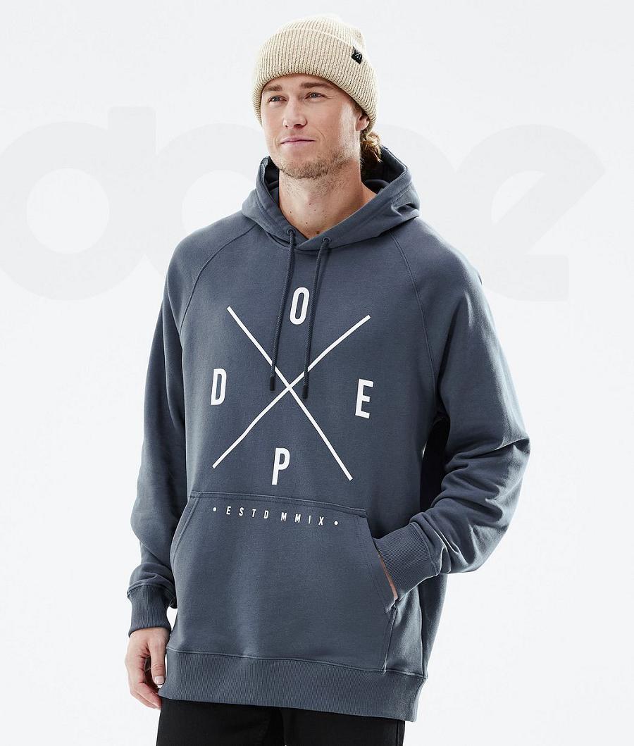 Sudadera Con Capucha Dope Common 2X-Up Hombre Azules | ESSO3000