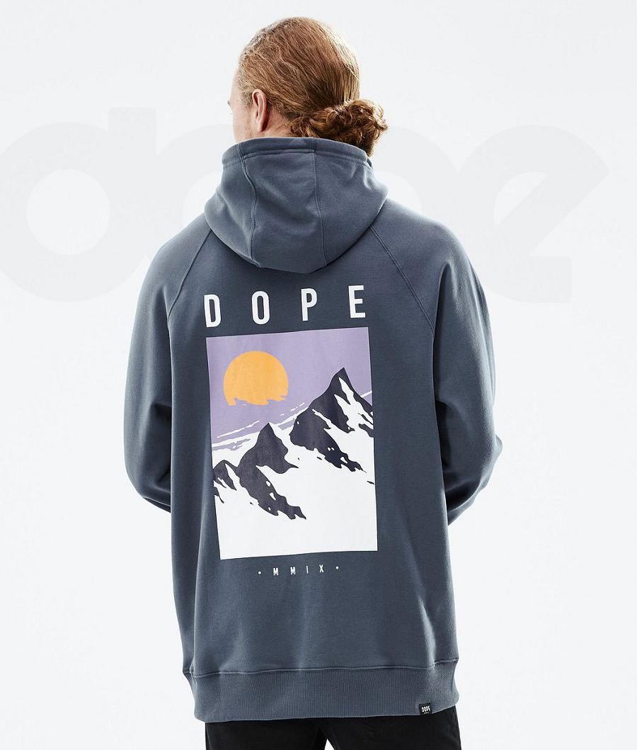 Sudadera Con Capucha Dope Common Peak Hombre Azules | ESPQ3002