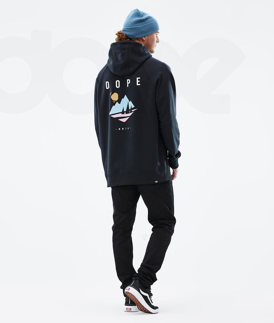 Sudadera Con Capucha Dope Common Pine Hombre Negras | ESUT3005