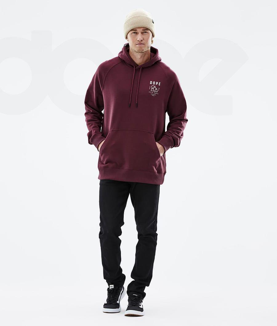 Sudadera Con Capucha Dope Common Summit Hombre Burdeos | ESRW3008