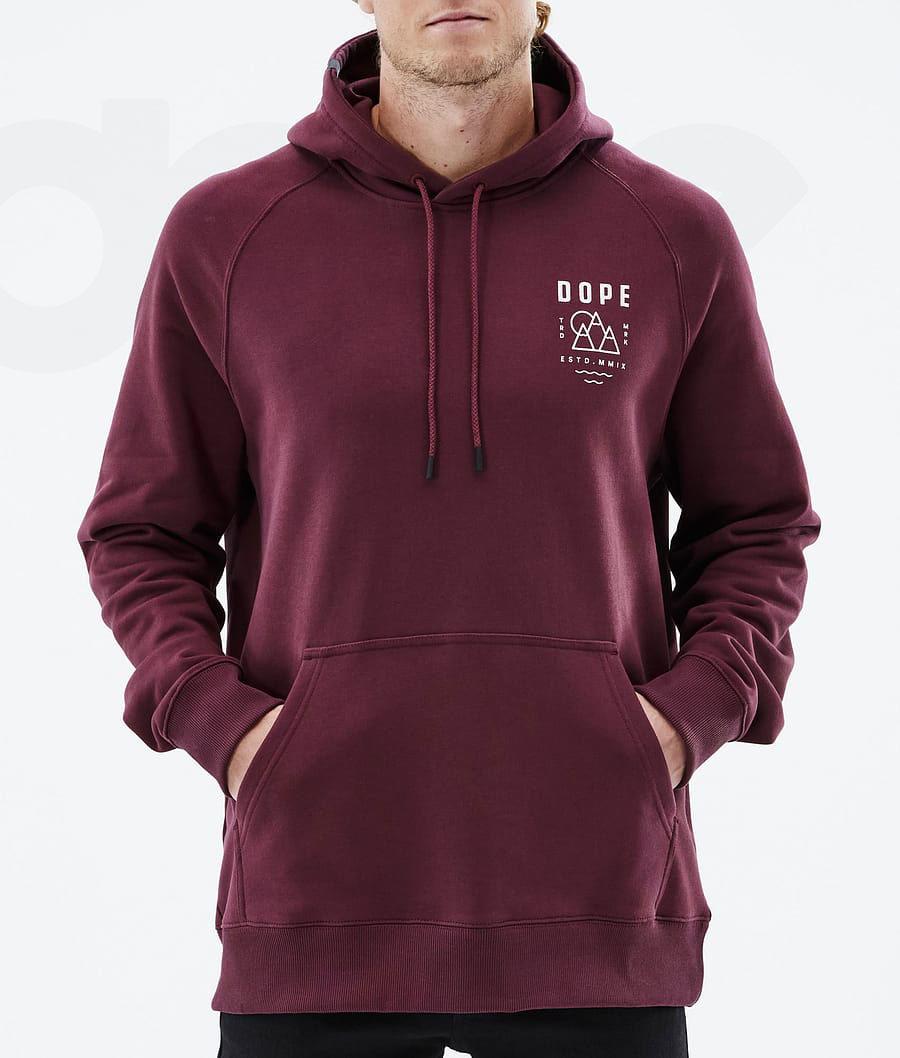 Sudadera Con Capucha Dope Common Summit Hombre Burdeos | ESRW3008