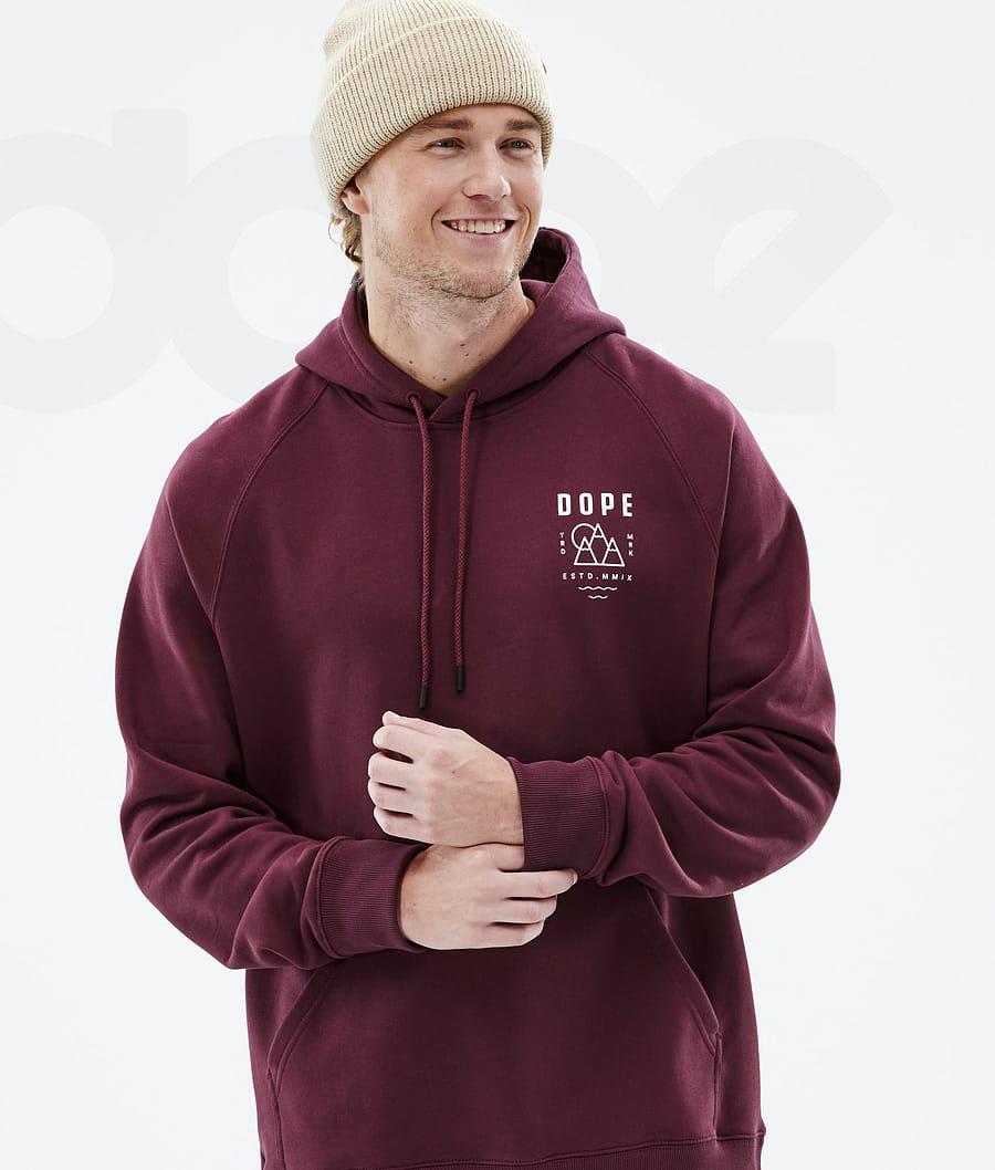 Sudadera Con Capucha Dope Common Summit Hombre Burdeos | ESRW3008