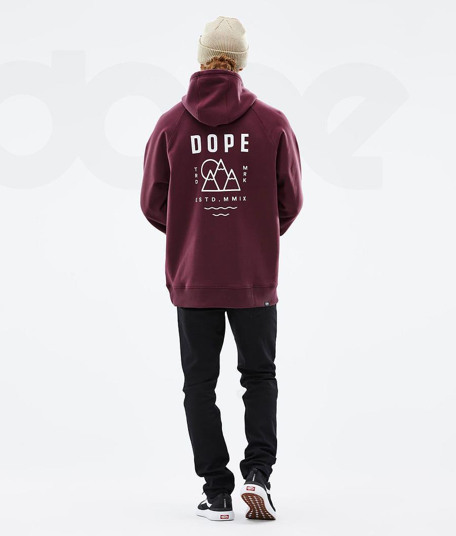 Sudadera Con Capucha Dope Common Summit Hombre Burdeos | ESRW3008