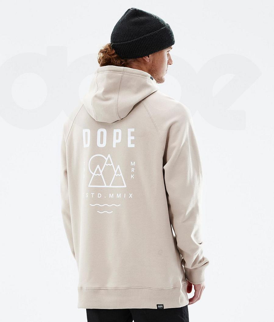 Sudadera Con Capucha Dope Common Summit Hombre Marrones | ESWY3010