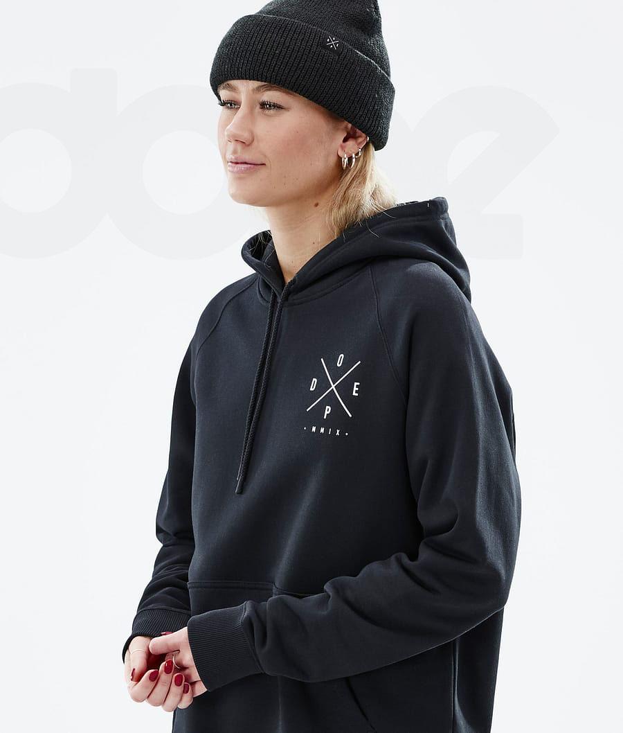 Sudadera Con Capucha Dope Common W 2X-Up Mujer Negras | ESRW3832