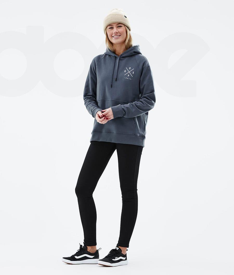 Sudadera Con Capucha Dope Common W 2X-Up Mujer Azules | ESUT3829