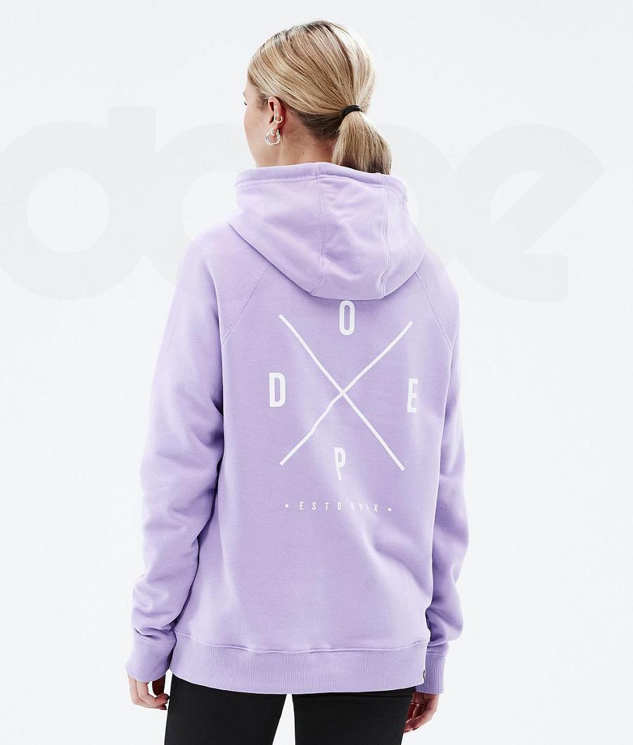 Sudadera Con Capucha Dope Common W 2X-Up Mujer Moradas | ESYU3830