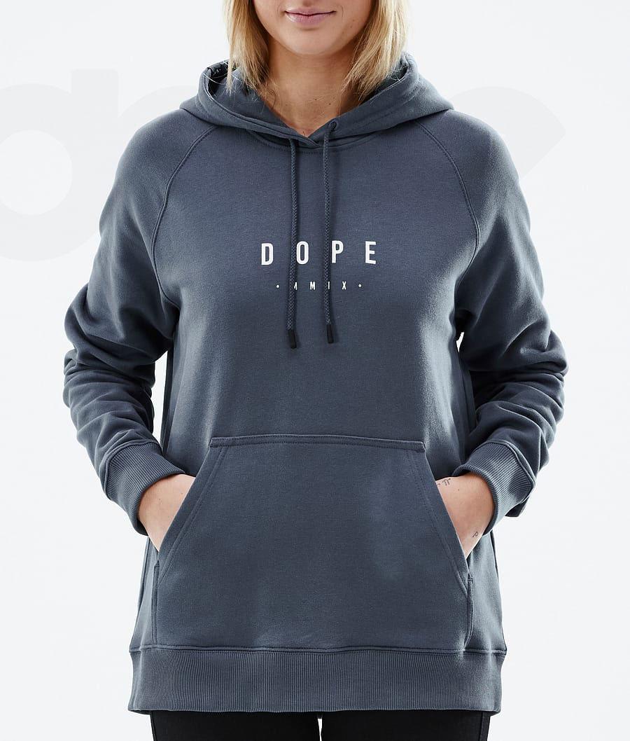 Sudadera Con Capucha Dope Common W Peak Mujer Azules | ESEX3833