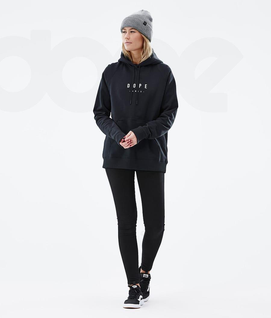 Sudadera Con Capucha Dope Common W Peak Mujer Negras | ESWY3834