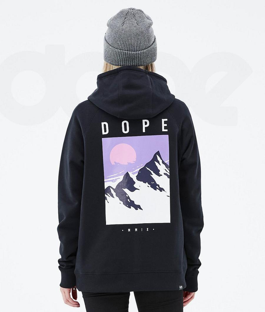 Sudadera Con Capucha Dope Common W Peak Mujer Negras | ESWY3834