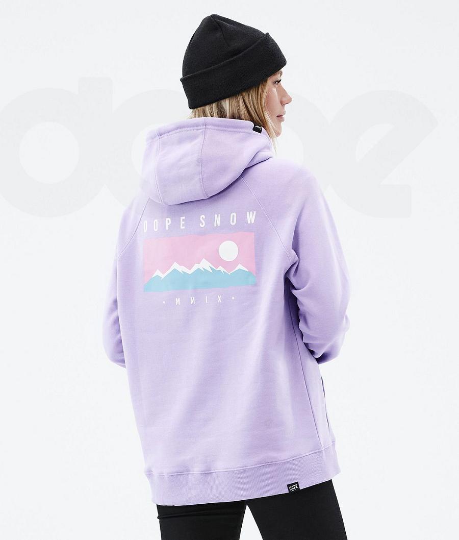 Sudadera Con Capucha Dope Common W Range Mujer Moradas | ESNB3837