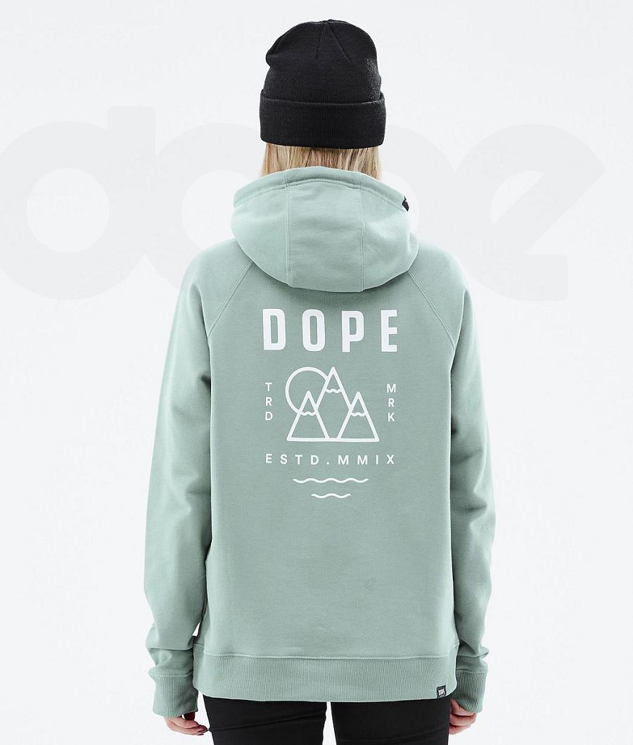 Sudadera Con Capucha Dope Common W Summit Mujer Verde | ESFM3840