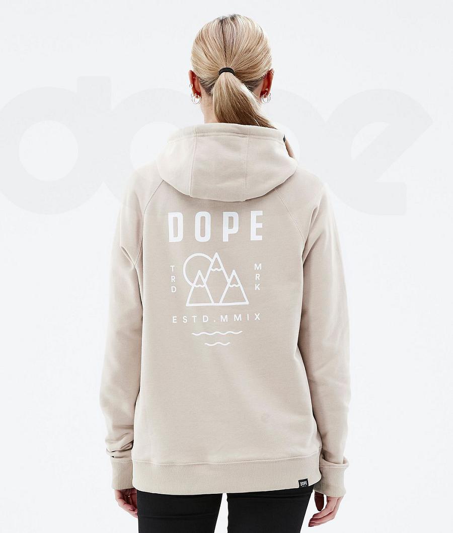 Sudadera Con Capucha Dope Common W Summit Mujer Marrones | ESGL3839