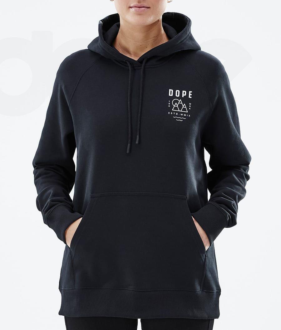 Sudadera Con Capucha Dope Common W Summit Mujer Negras | ESHK3838