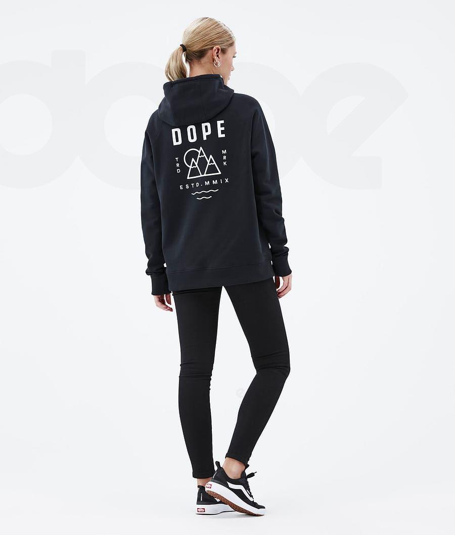 Sudadera Con Capucha Dope Common W Summit Mujer Negras | ESHK3838