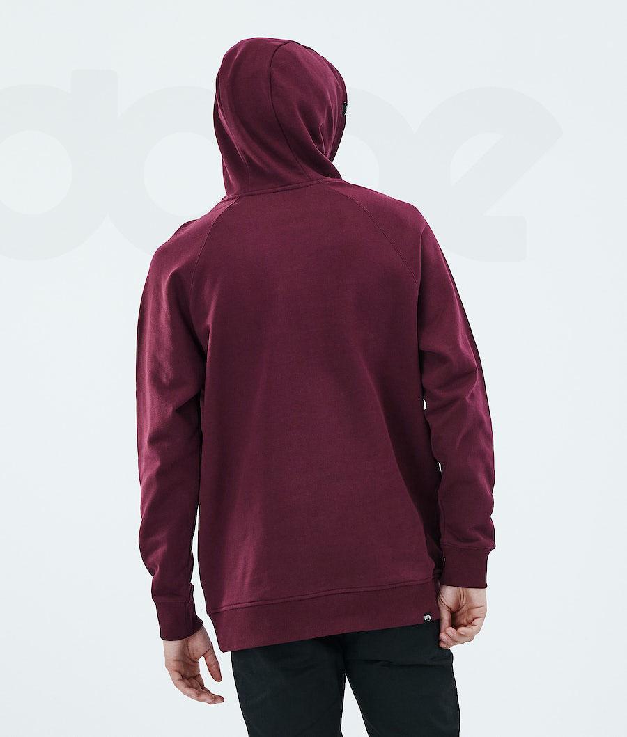 Sudadera Con Capucha Dope Daily 2X-UP Hombre Burdeos | ESMA3012