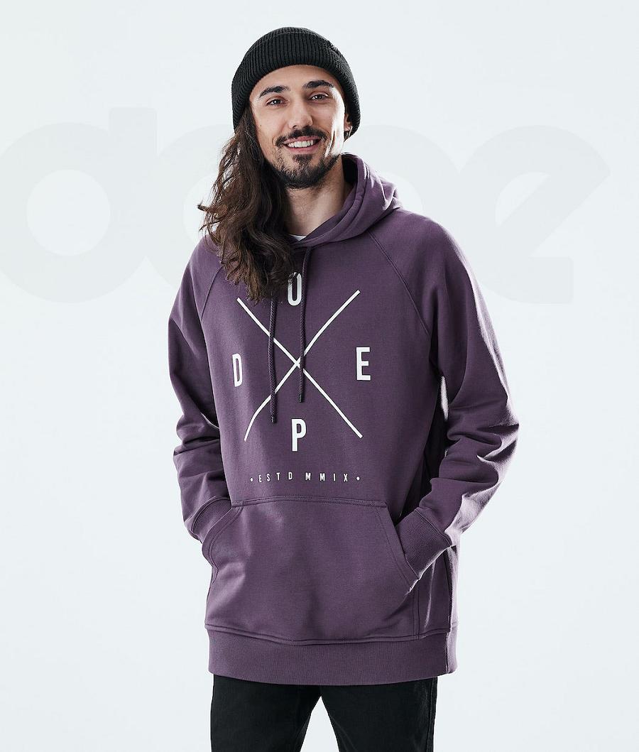 Sudadera Con Capucha Dope Daily 2X-UP Hombre Moradas | ESQZ3011